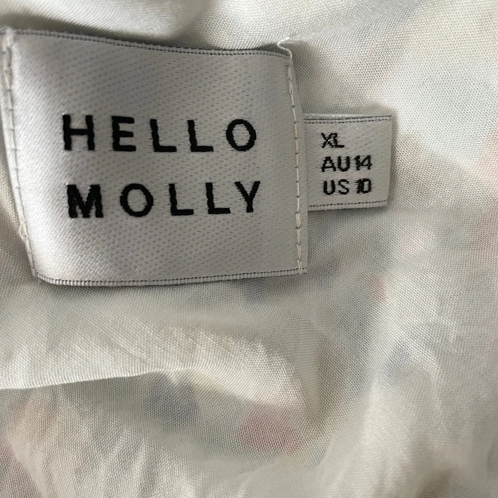 Hello Molly Smiley Moments Floral Maxi Dress Open Back Size 10